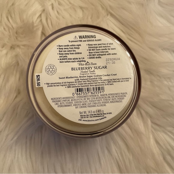 Bath & Body Works Blueberry Sugar 3-Wick Candle - New - Picture 6 of 7